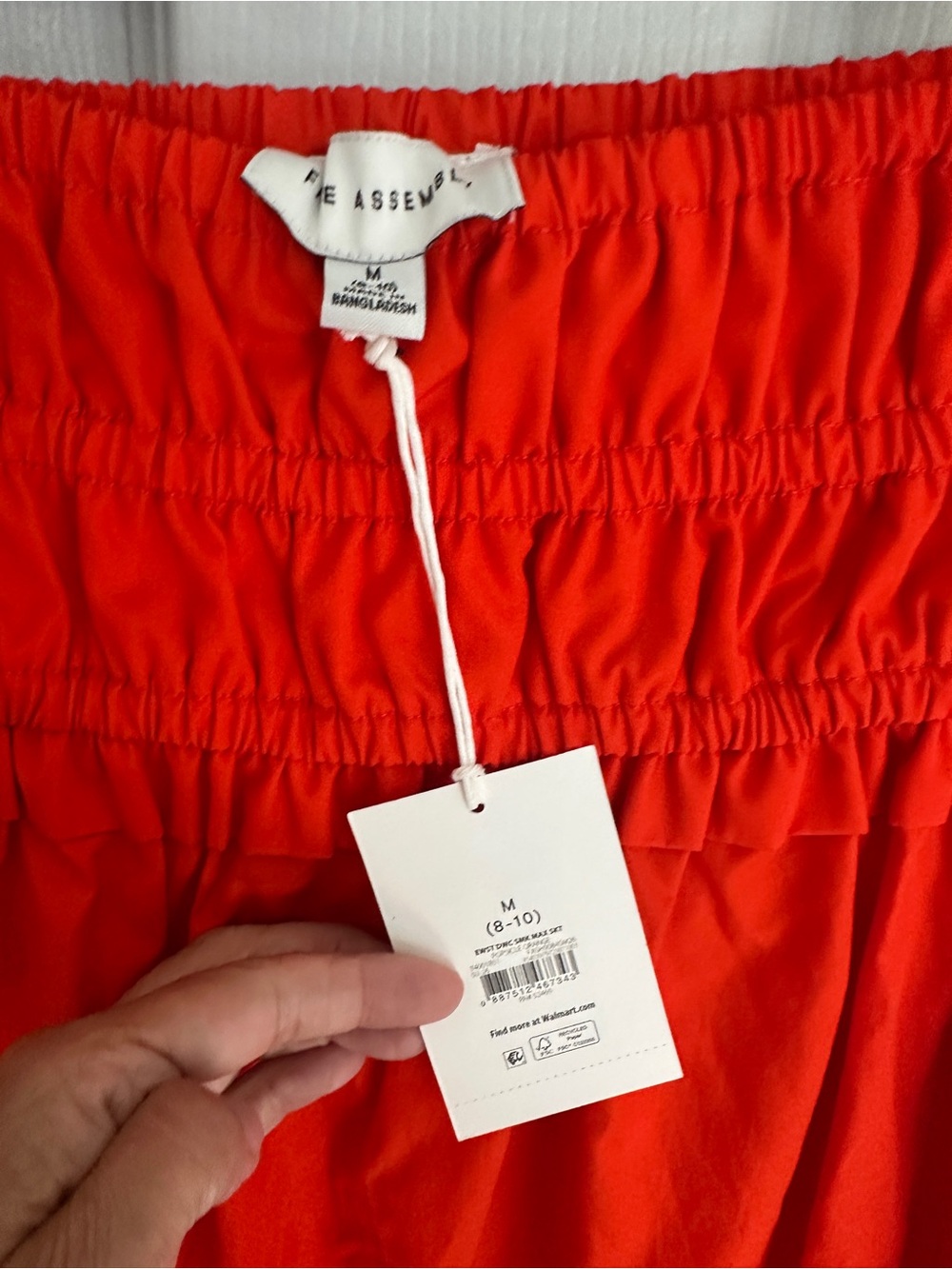 Bright Redish Orange Two-Piece Dress Set by Free Assembly - Picture 3 of 8